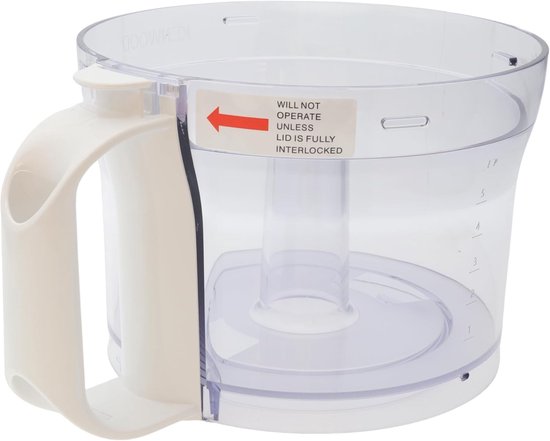 Mengkom Keukenmachine - Reserveonderdeel Accessoire - Bereiden van Ingrediënten - Perfecte Pasvorm - 18 x 23 x 13 cm - Transparant van Merkloos — afbeelding 3