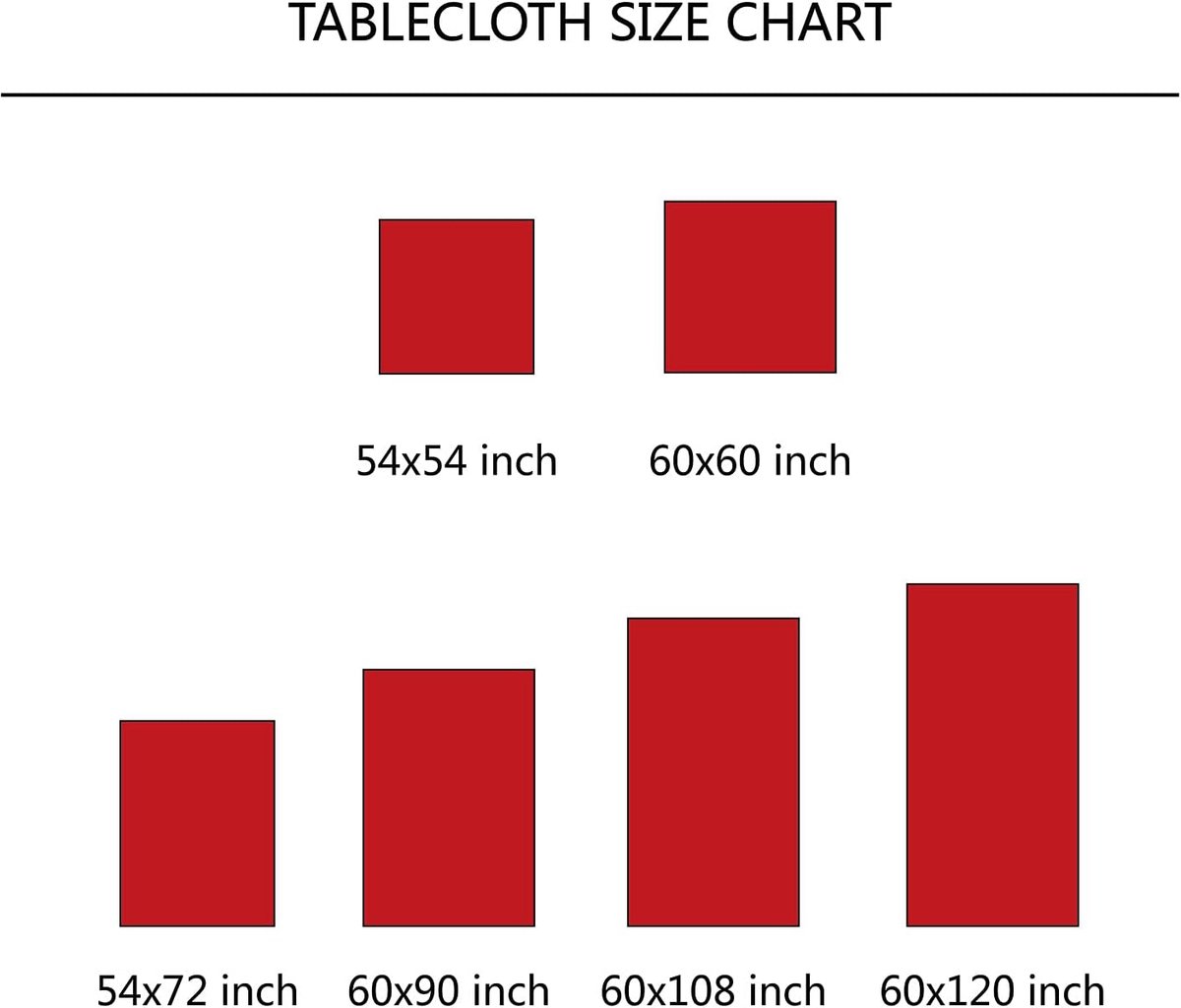 Tafelkleed - Keukentextiel - Eettafel Decoratie - Wasbaar Polyester - 60 x 60 inch - Goud
