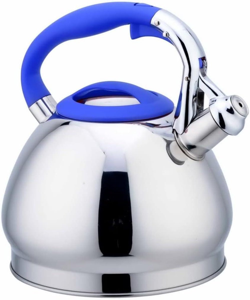Fluitketel - Waterketel Theepot - Water Koken - Luid Fluit Signaal - 3 Liter - Blauw
