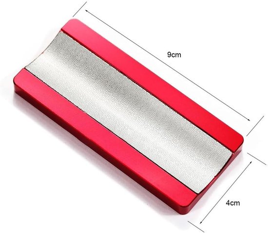 Biljart Keu Vormer - Onderhoudstool Pool - Keu Tip Onderhoud - Dubbele Camber Vliegtuig - 9.4 cm - Zilver — afbeelding 5