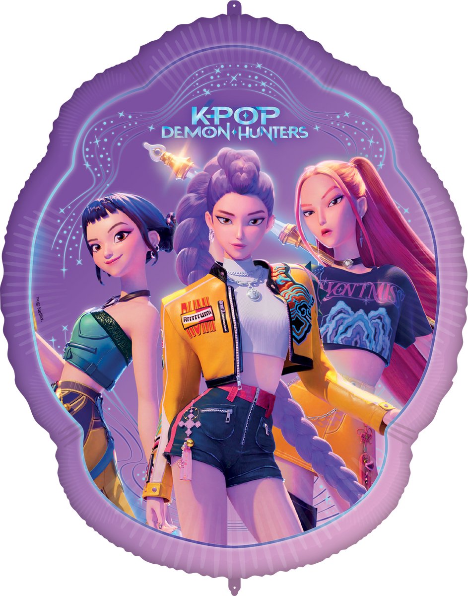 1 Folieballon shaped Supersize 100x73cm-K-Pop Demon Hunters