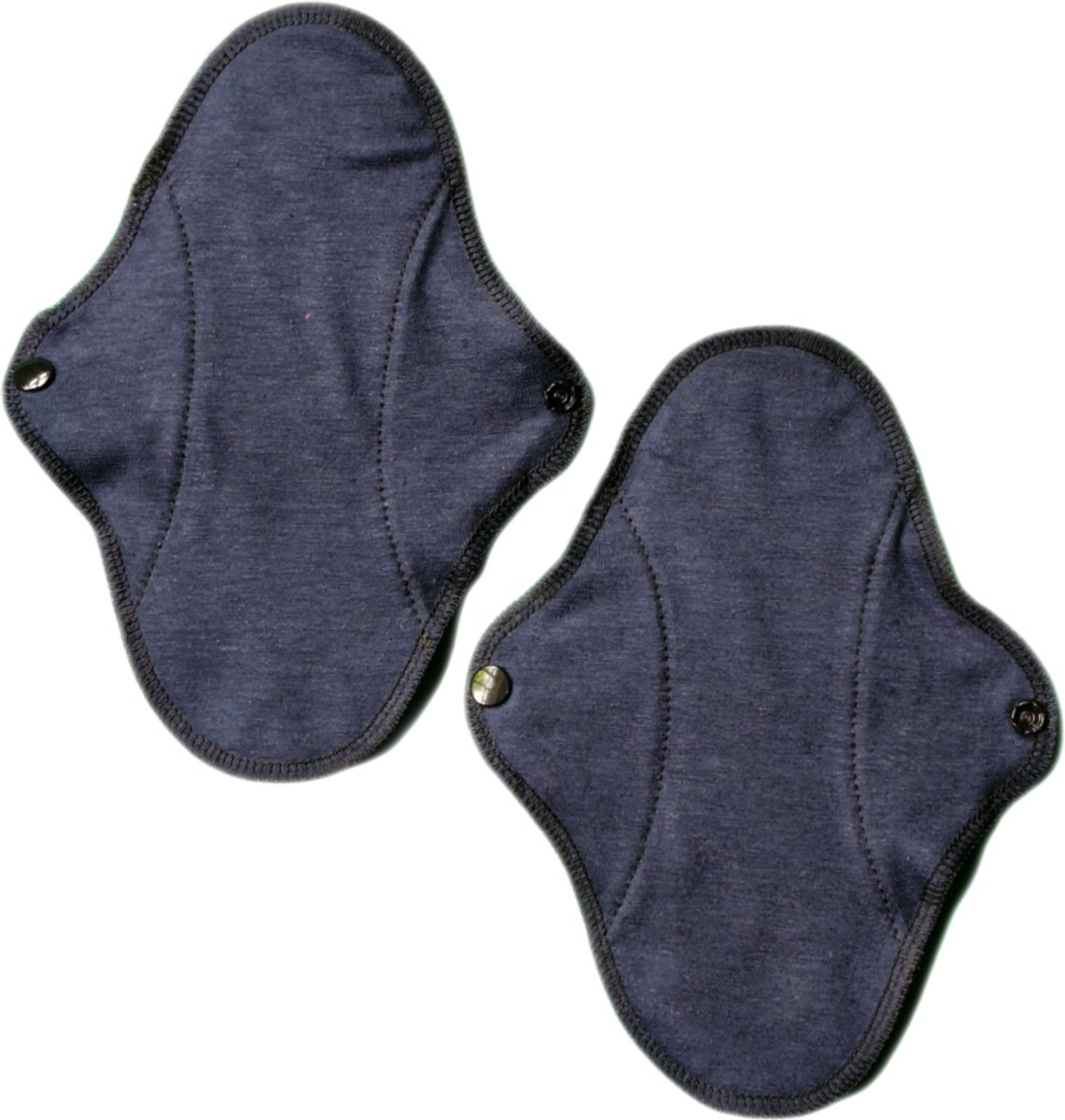 Imsevimse wasbare inlegkruisjes van hennep, katoen, TorTex & 37.5® - antibacteriëel & vochtafvoerend - dun en soepel wasbare inlegkruisjes - 2 stuks - donker blauw