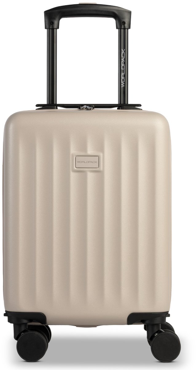 Worldpack Underseater Cabin Koffer ABS | Afneembare Wielen | Beige