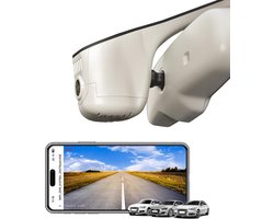 4K Dash Cam - Auto Camera - Veilige Rit - Geïntegreerde Look - 128GB Opslag - Beige
