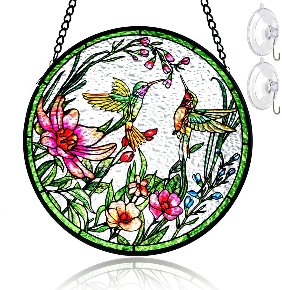 Glazen Zonnevanger | Transparante maanvormige zonnevanger/dromenvanger | Elegante raamdecoratie die een warme sfeer in huis creëert | Woondecoratie | 16 cm | Stijl 27