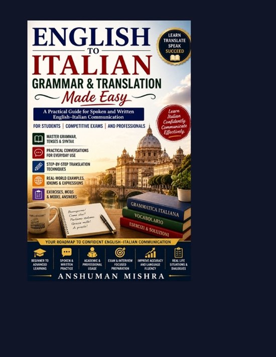 Language Book- English to Italian Grammar & Translation Made ... - cover