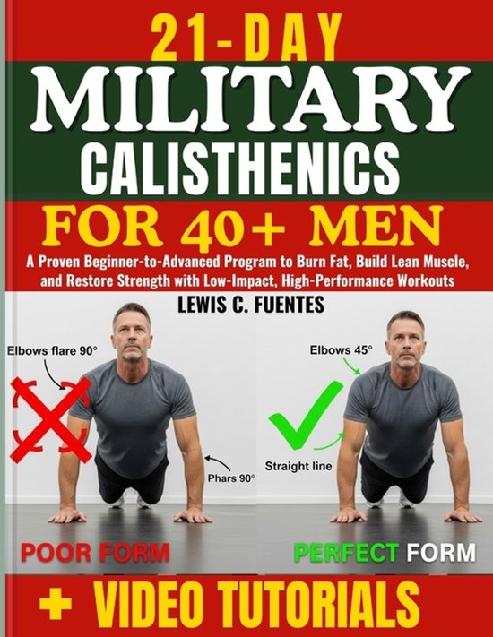 21-Day military calisthenics for 40+ Men - cover