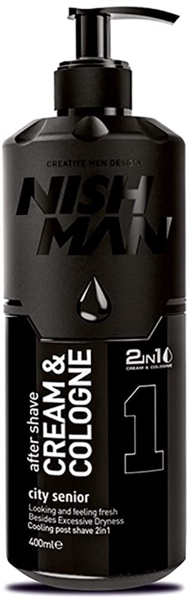 Nishman Senior Aftershave Crème Cologne 400 ml - Verzorgend na het Scheren
