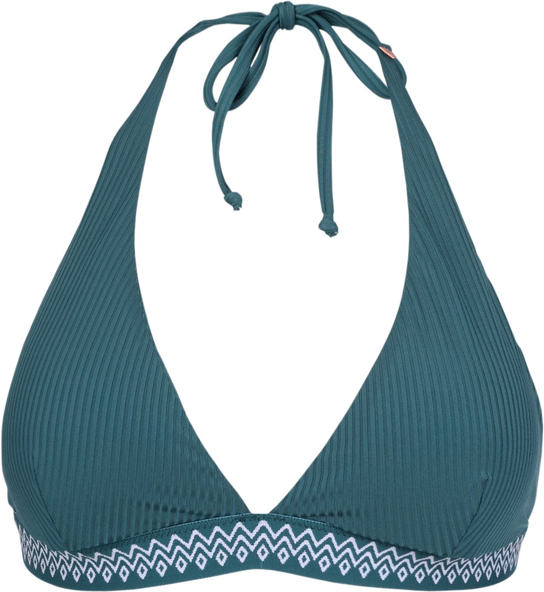 Brunotti Relay-Rib Bikini Topje Mediterranea Halter Bikini Top Dames Triangel Bikini 40 Mediterranean