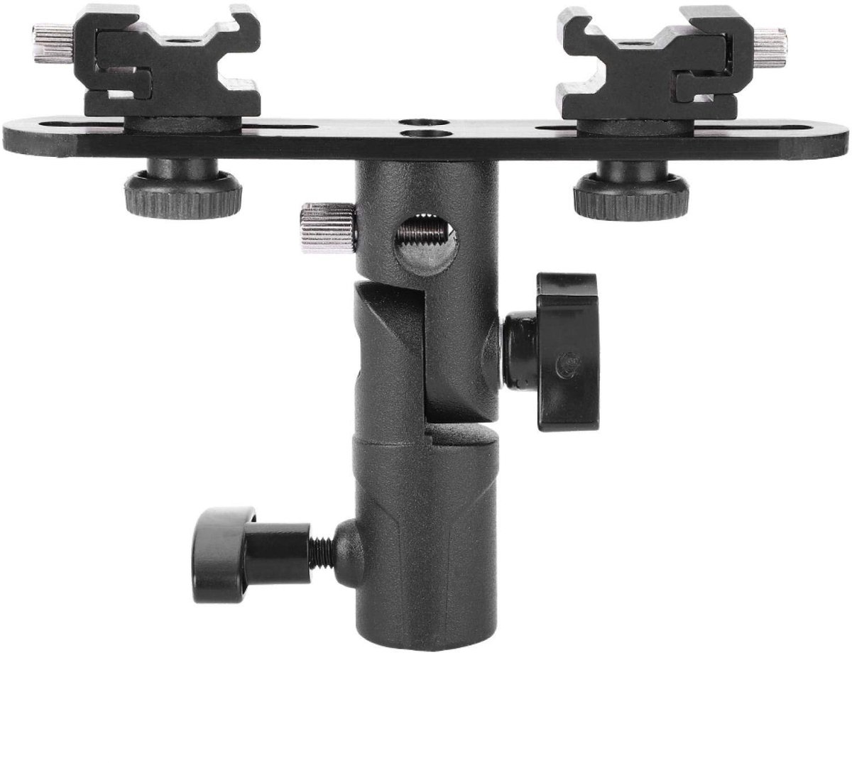 ONF3 - Dual Flash Bracket - Hot Shoe Speedlight Stand - Voor Camera's en Camcorders - Professioneel - Stabiele Bevestiging - Flexibel Gebruik - ...