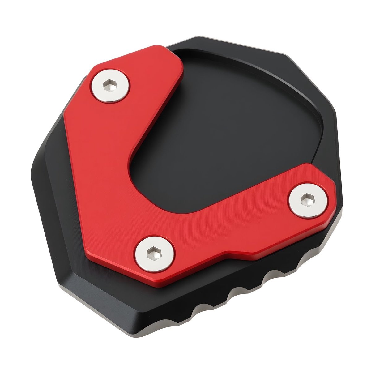 aladdien - Kickstand Pad - Motorraccessoire - Geschikt voor Honda CB750 en CB1000 - Rood - Voorkomt omvallen - Ideaal voor Motorrijders