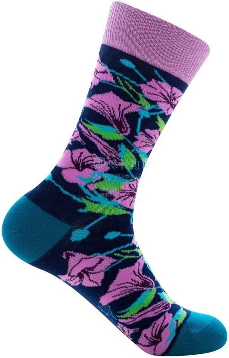 Dames Sokken - Huissokken Thermisch - Warmte Comfort - Antislip Zolen - 3 Paar - Paars