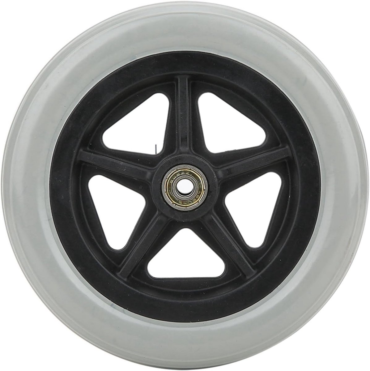 Rolstoel Voorwiel - Loopstoel wiel - Mobiliteit Hulpmiddel - Arbeidsbesparend - 7 inch - Grijs
