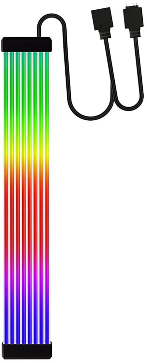 ONF3 - RGB kabel - Uitbreiding van voeding - 5V 3 pins - Buigbare siliconen kabel - Geschikt voor PC - X8 Flat