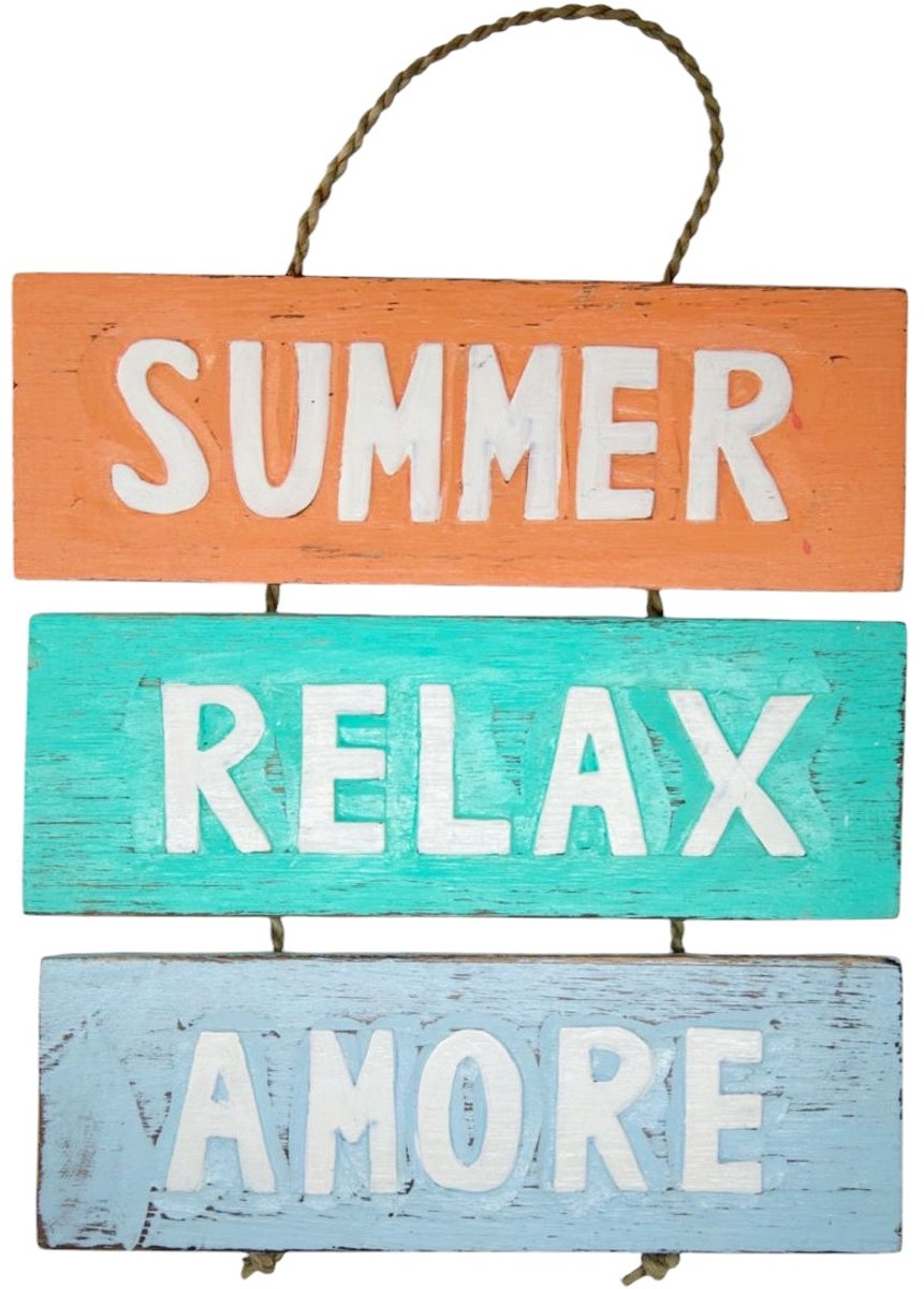 Tekstbord Anjo Summer Relax Amore 40 cm