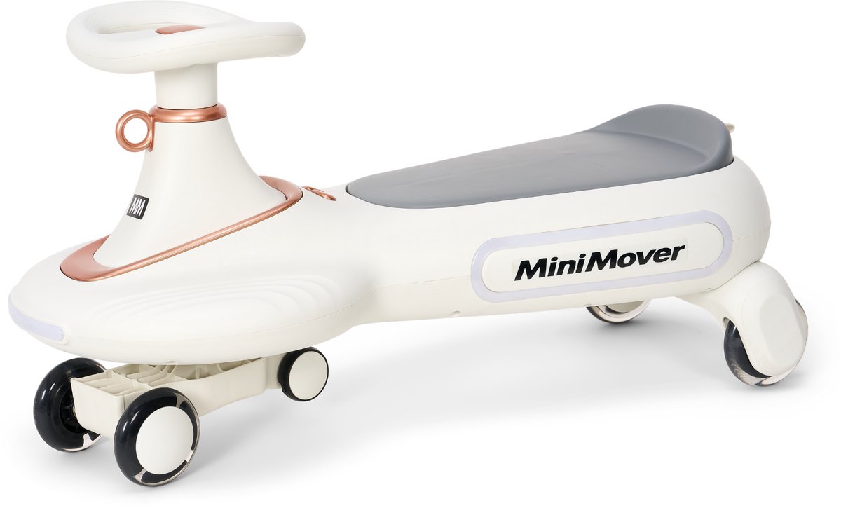 TM MiniMover - Wiggle Car - Loopauto - Zelfstandig rijden - vanaf 2 Jaar - Zonder Pedalen - Grijs