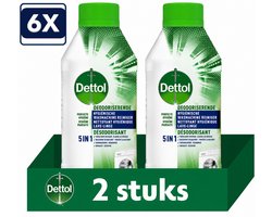 6 x Dettol Hygiënische Wasmachine Reiniger - 2x250ml