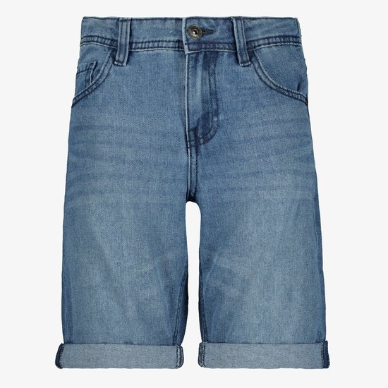 Unsigned jongens denim short medium blauw - Maat 158