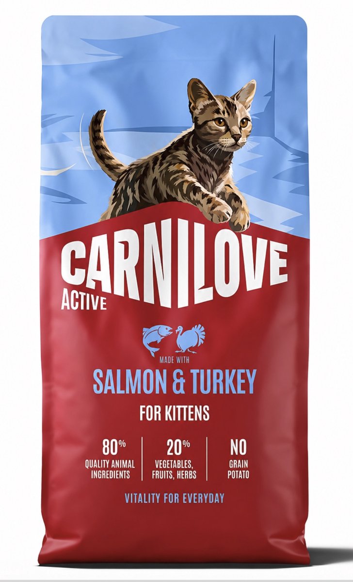 Carnilove Carnilove salmon / turkey kittens - 6 kg - 1 stuks