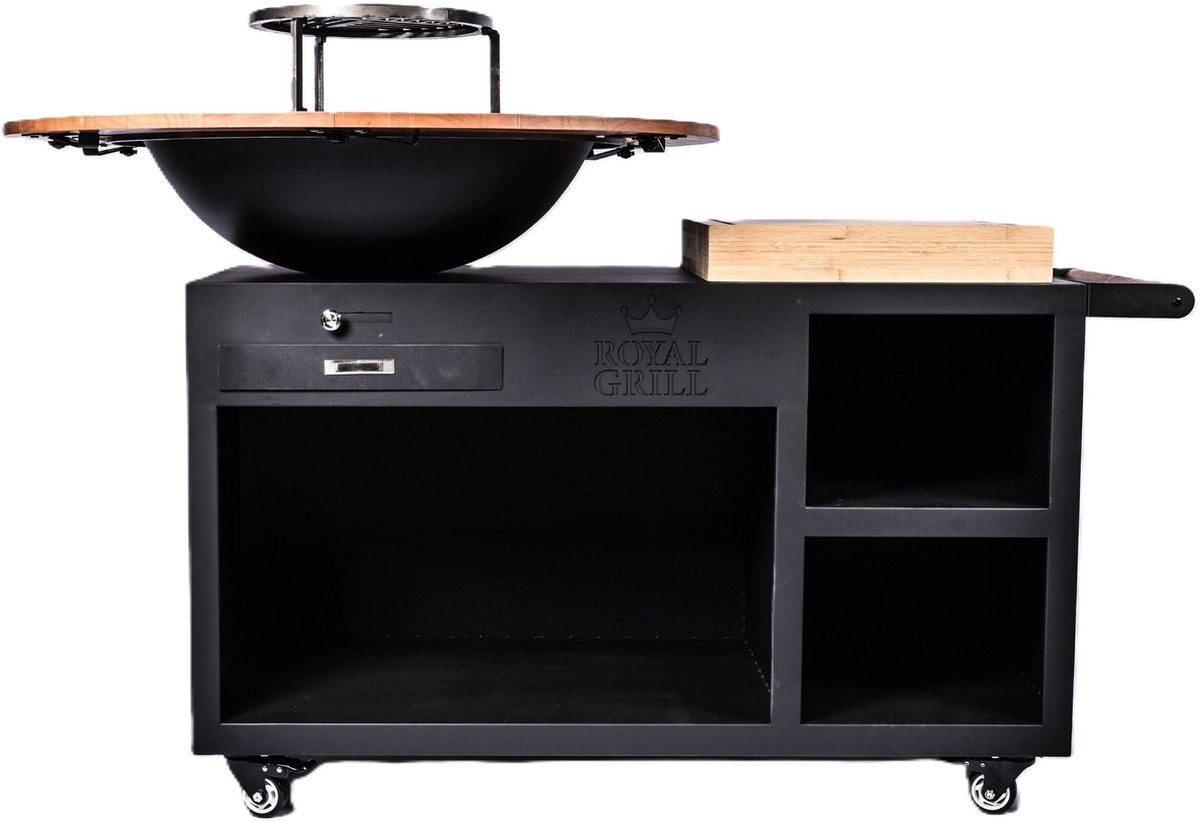 Royal Grill – The President Houtgestookte Plancha BBQ – Black