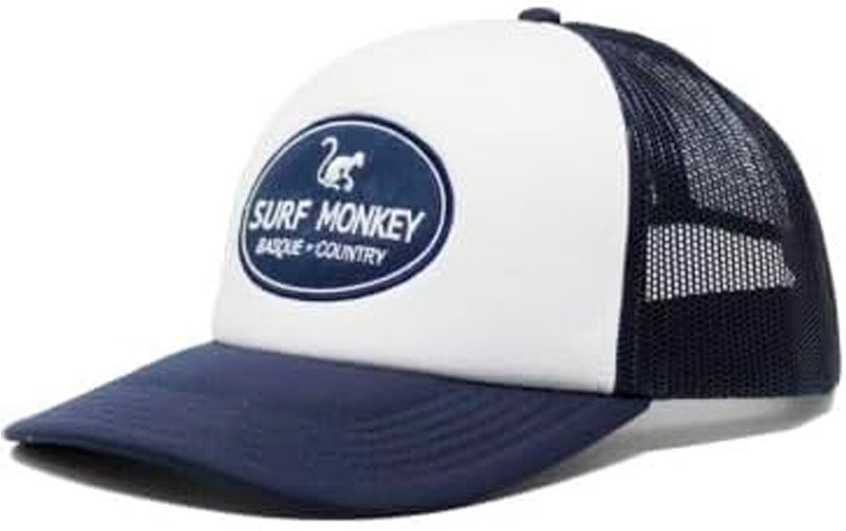 Surf Monkey - Trucker Cap -Schuim - One Size - Snapback - Marineblauw
