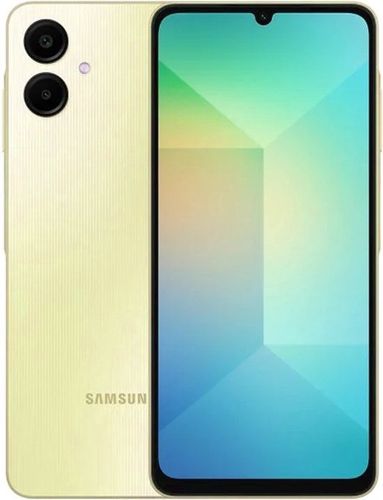 Samsung Galaxy A06 smartphone 6,7 inch 64GB 4GB RAM 50MP camera 5000mAh batterij goud