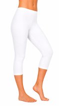 Leggings trois-quarts Premium femmes | Leggings 3 Quarts | Wit - XXL