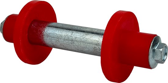 Kruiwagenwiel 390x95 mm 4.80 4.00-8 luchtbanden incl. as Reservewiel 4PR metalen velg 200 kg — afbeelding 5