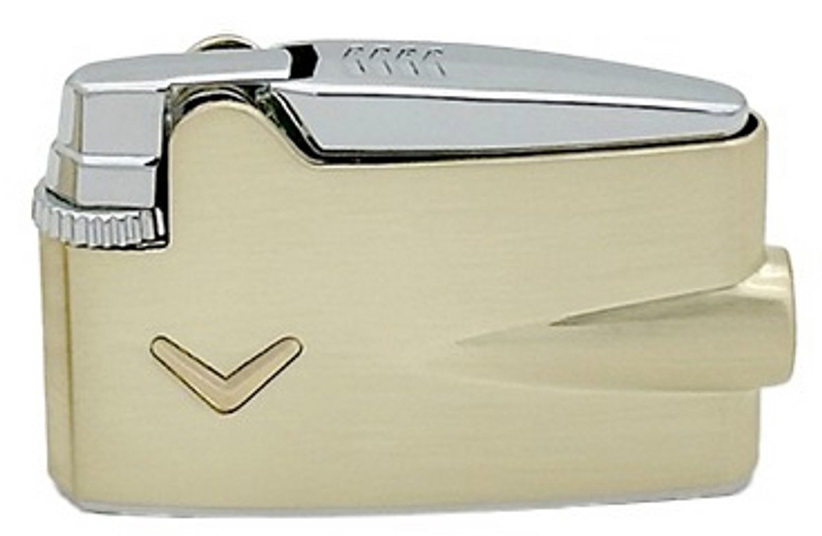 Ronson Mini Premier Aansteker Goud – Varaflame – Vuursteen