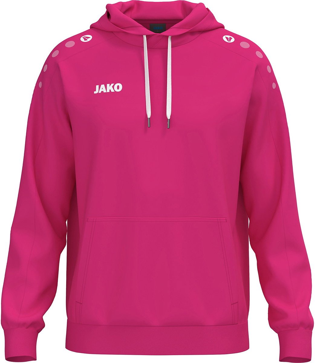 Jako One Sweater Met Kap Kinderen - Deep Pink | Maat: 152