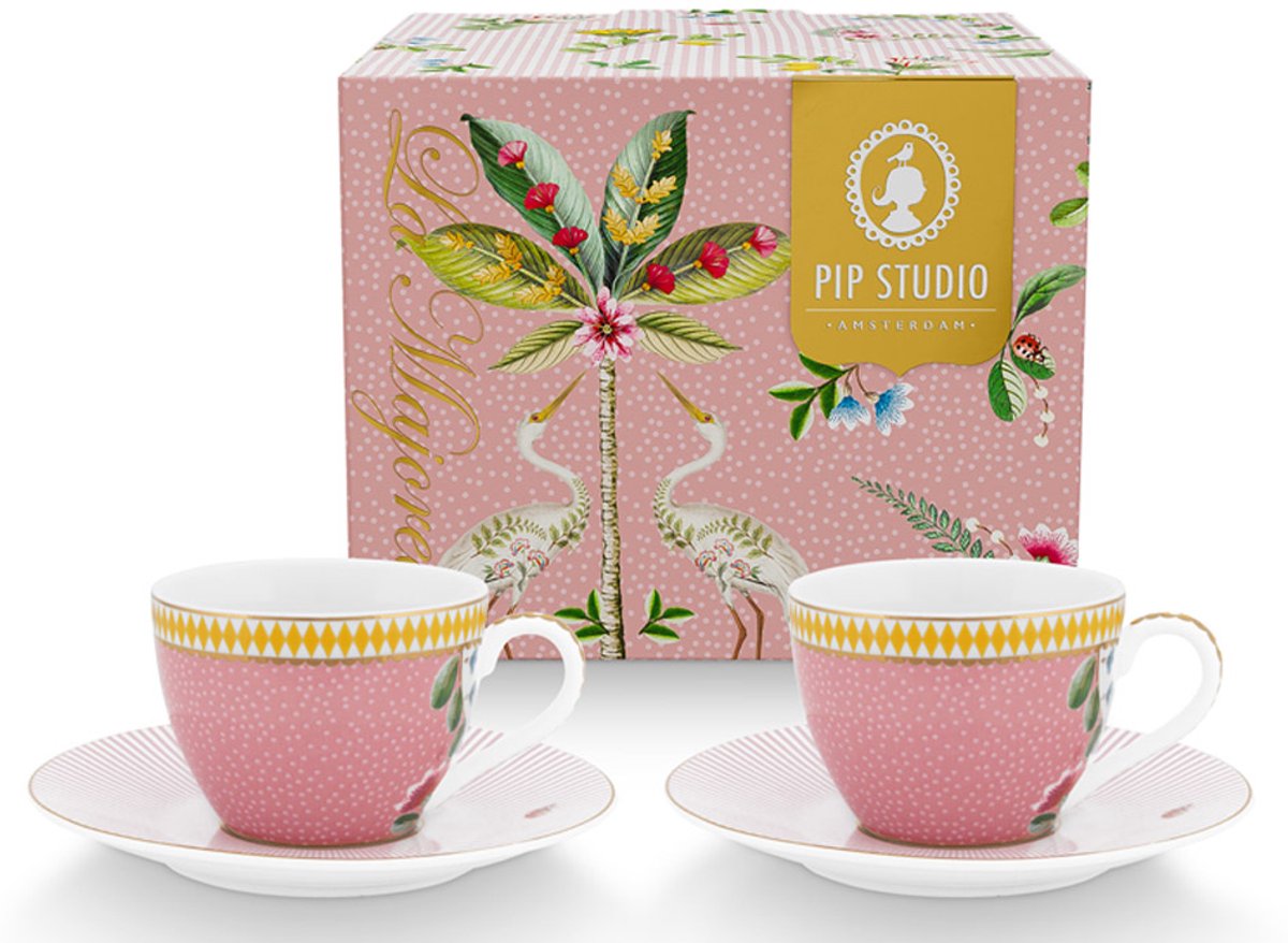 Espressokop Pip Studio La Majorelle Pink 120 ml (Set van 2)