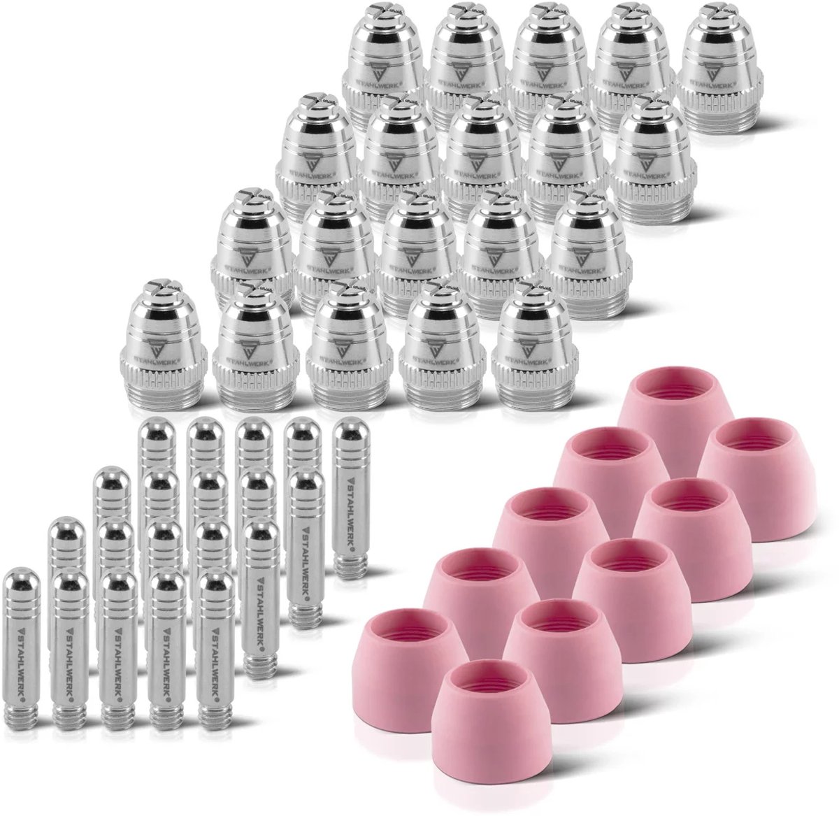 Set met slijtonderdelen 50-delig voor AG-60 / SG-55 plasmatoorts