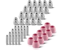 Set met slijtonderdelen 50-delig voor AG-60 / SG-55 plasmatoorts