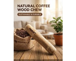 Munjie Koffiehout Kauwwortel Hond M (5-8kg) – 100% Natuurlijk – Langdurig Kauwplezier – Ondersteunt Gebit – Hypoallergeen Hondensnack - Coffee Wood - Kauwspeelgoed