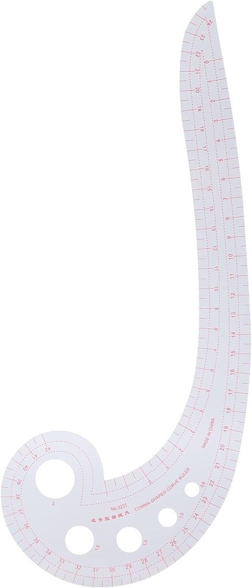 Plastic Boogliniaal 4 Inch, RVS Boogliniaal en Tuinschaar voor Naaien, Kleding en Creatief Werk