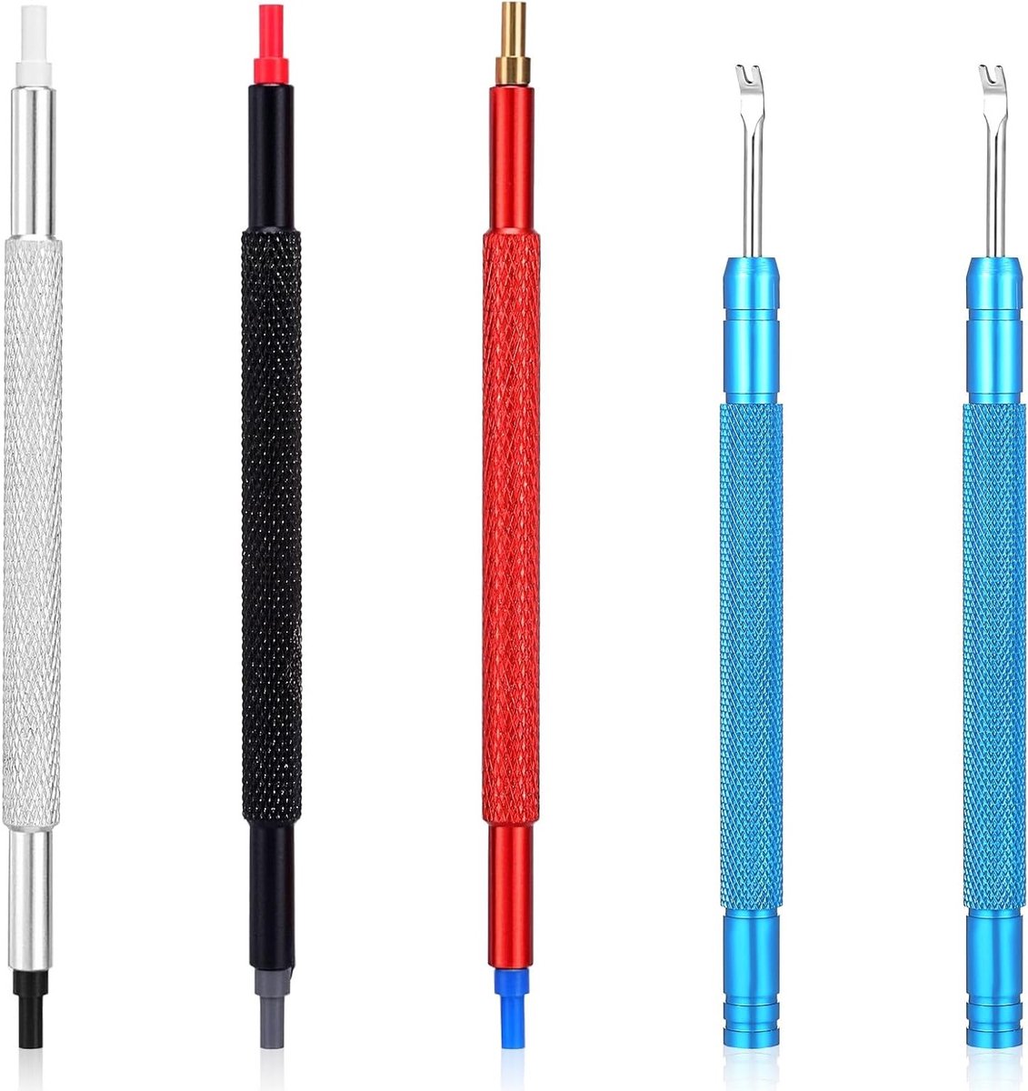 Set van 5 Horlogemaker Reparatietools, Horloge Wijzer Verwijderaar, Druktool en Hefboomtrekker voor Professionele Horloges