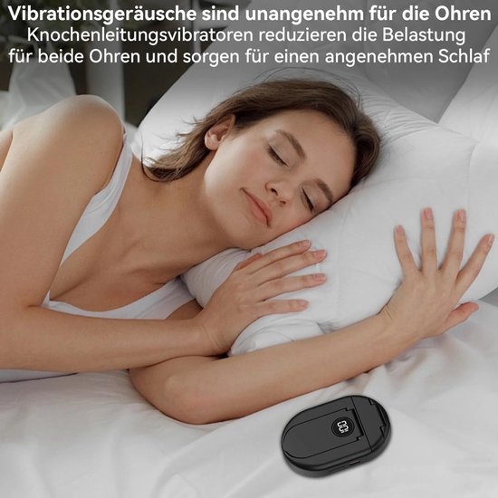 Bluetooth-slaapluidspreker, geschikt voor gebruik onder het kussen, mini-luidspreker met botgeleiding, draagbaar, met timer, telefoonhouder en TF-kaartsleuf, helpt bij het slapen en ontspannen. van Merkloos — afbeelding 3