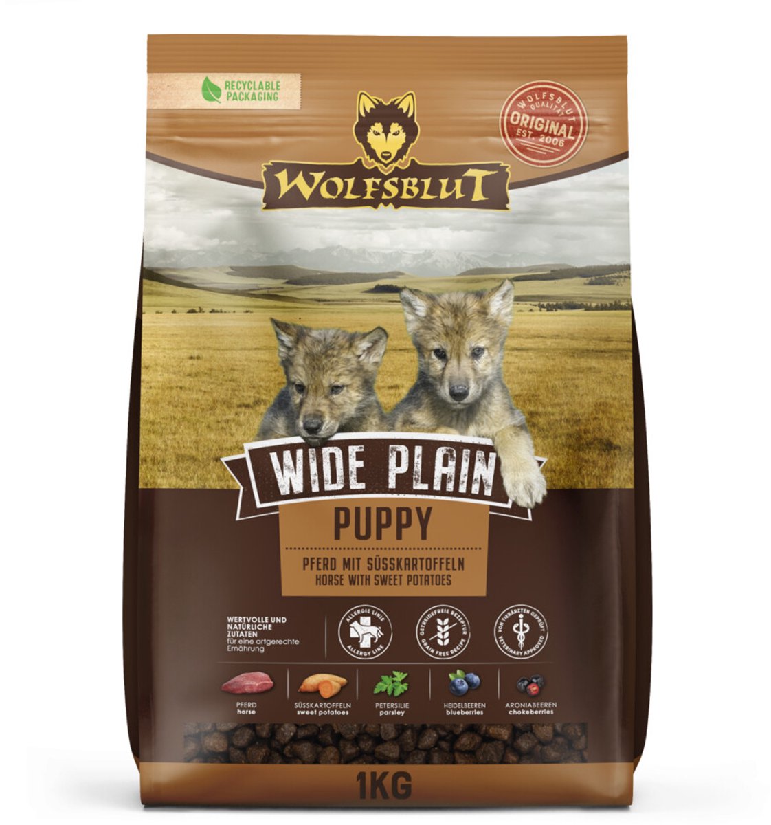 Wolfsblut Wolfsblut Wide Plain Puppy - 1 kg