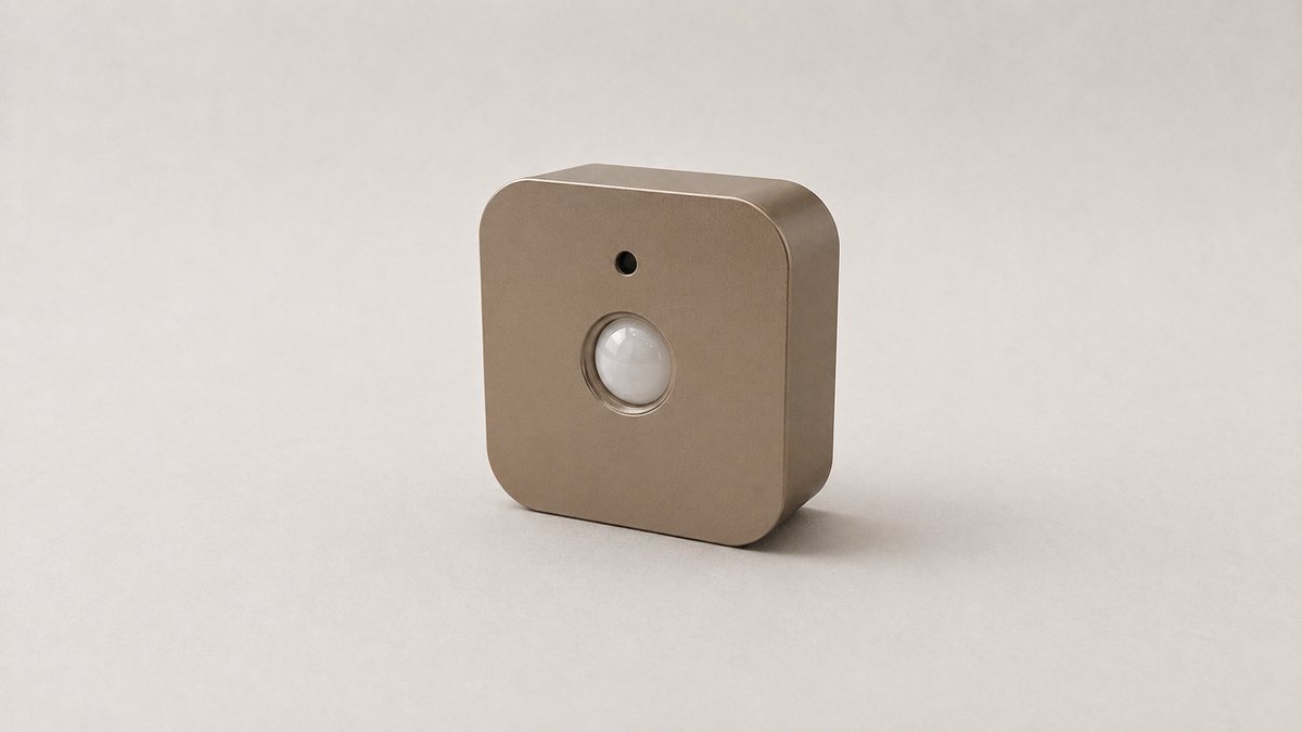 Philips Hue Bewegingssensor Cover Metallic Goud – Luxe Kap voor Hue Motion Sensor – Premium Design Accessoire