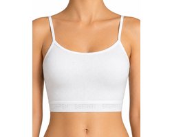 BeerenBodywear 3-pack Dames Crop Top / Hesje - Spaghetti Bandje - Wit - maat XL
