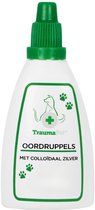 TraumaPet Oordruppels Hond & Kat – Oorreiniger met Colloïdaal Zilver – Bij Jeuk, Roodheid, Oorsmeer & Gevoelige Oren – 50 ml