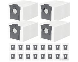 20 stuks stofzakken- compatibel met Dreame L10/L10s/L20/X20/X30/X40/X50/L40/L50 Ultra- Mova P10/E30/P50/V50 Ultra- 3,2 l grote capaciteit- 4-laagse filterstructuur- voor Dreame stofzuigerzakken