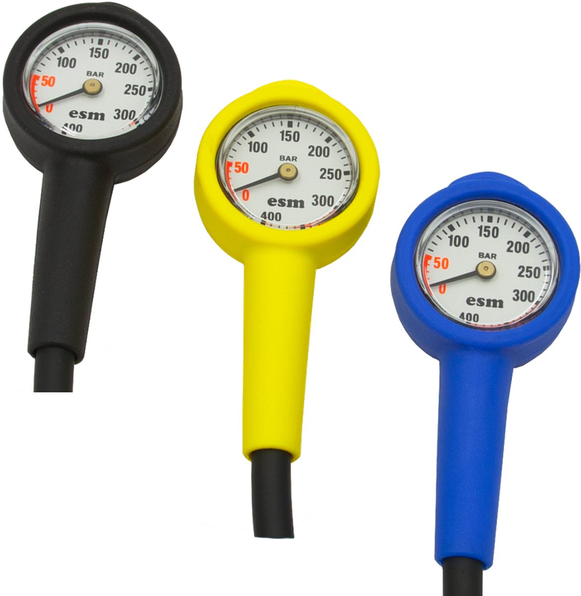 Manometer 400 bar - Blauw