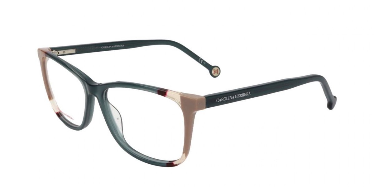 Carolina Herrera CH 0066 Teal brown 55/14/145 WOMAN Brilmonturen