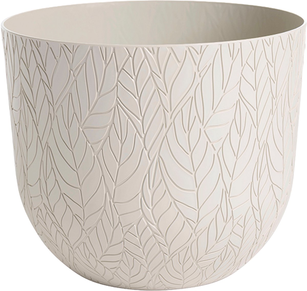 Elezza Leaf Tondo Bloempot Ø30 x H25 cm - Amandel
