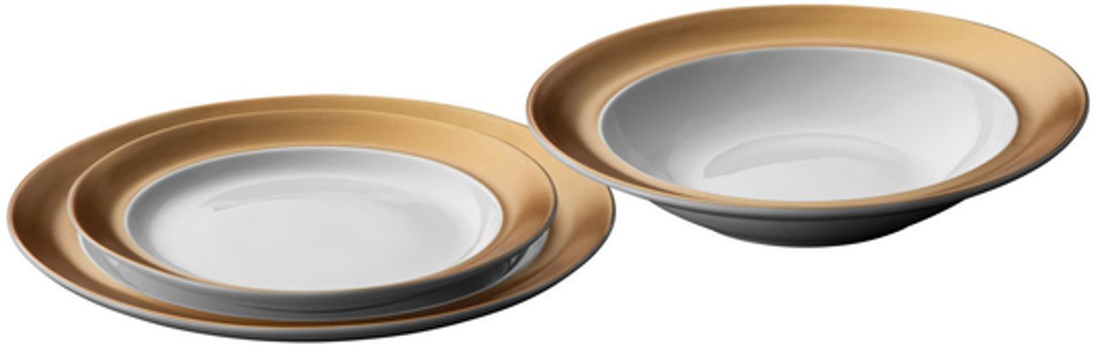 GEM 3-delige bordenset wit - Wit -
