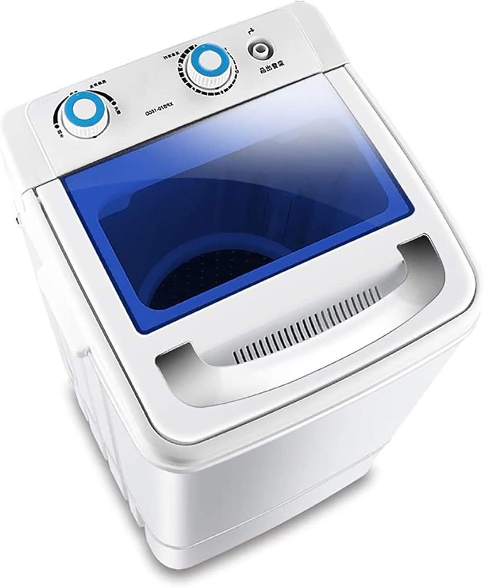 Mini Wasmachine Compacte Wasmachine Kleine Wasjes Draaien Halfautomatisch 7 kg Wit