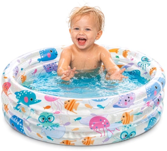 Intex Beach Buddies 3-Ring Baby Opblaaszwembad - Ø 61 x 22 cm
