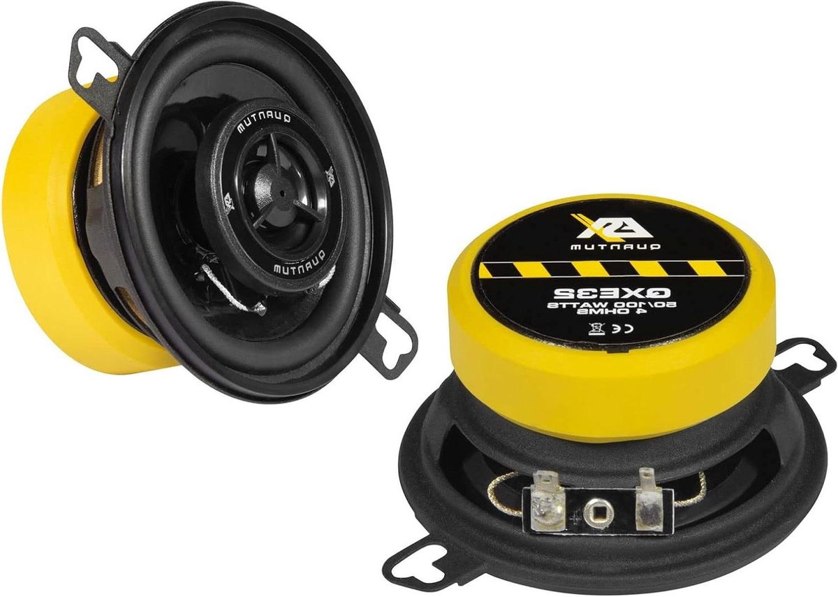 Coaxiale luidsprekers - Auto boxen - Muziek in auto - 2-weg systeem - 87 mm - Zwart