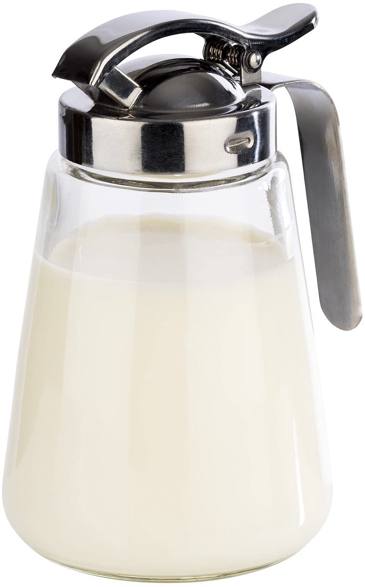 APS Schenkkan - Universele Schenkfles met schenktuit - Koffieroom Kan van Glas - 300 ml
